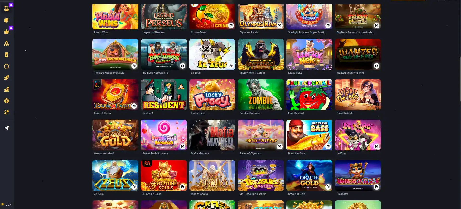 Джекпот слот в казино Платинум